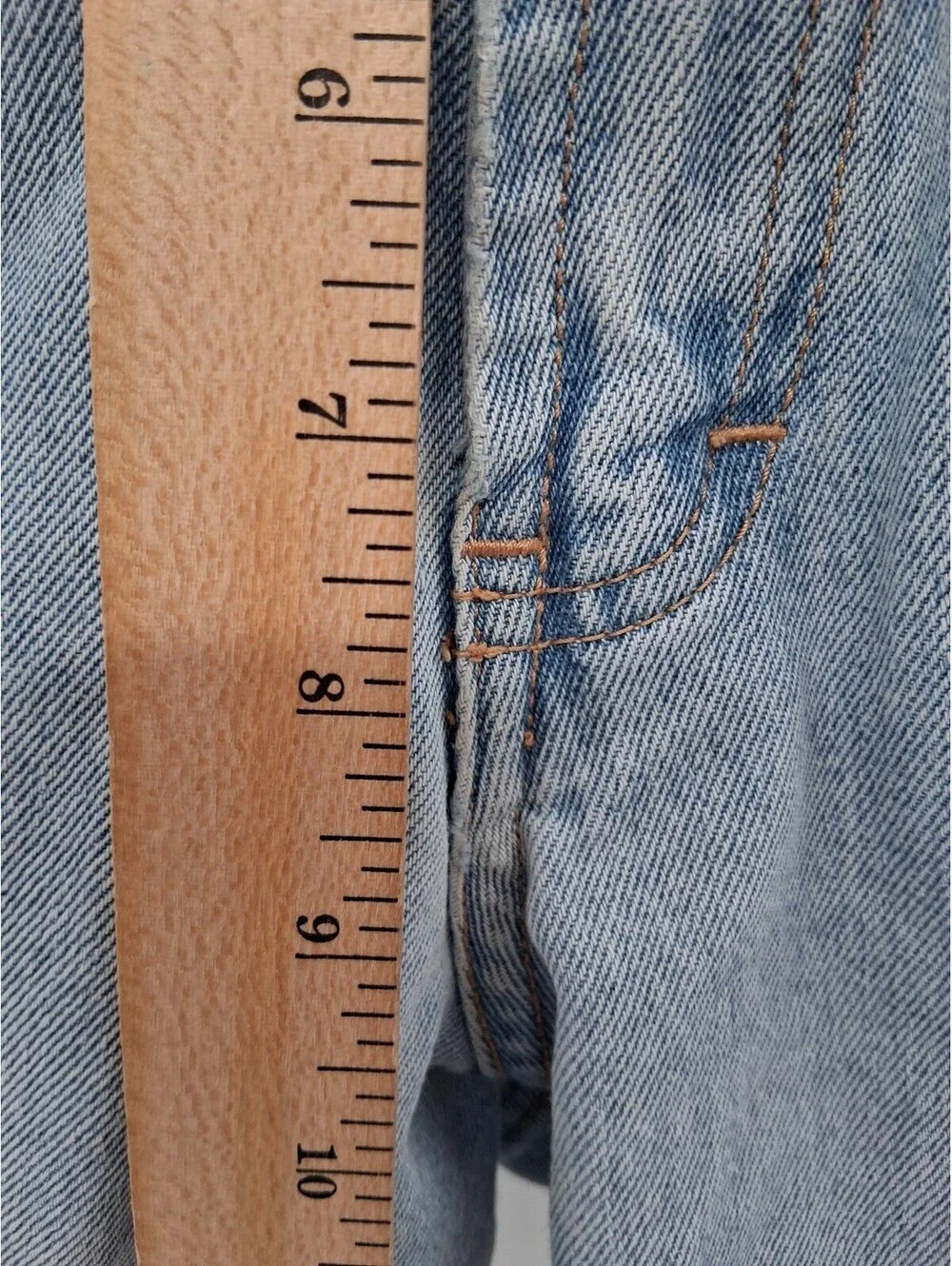 Vintage Unionbay Shorts Mens 33 Light Blue Denim Jean Grunge 90s Casual Cotton